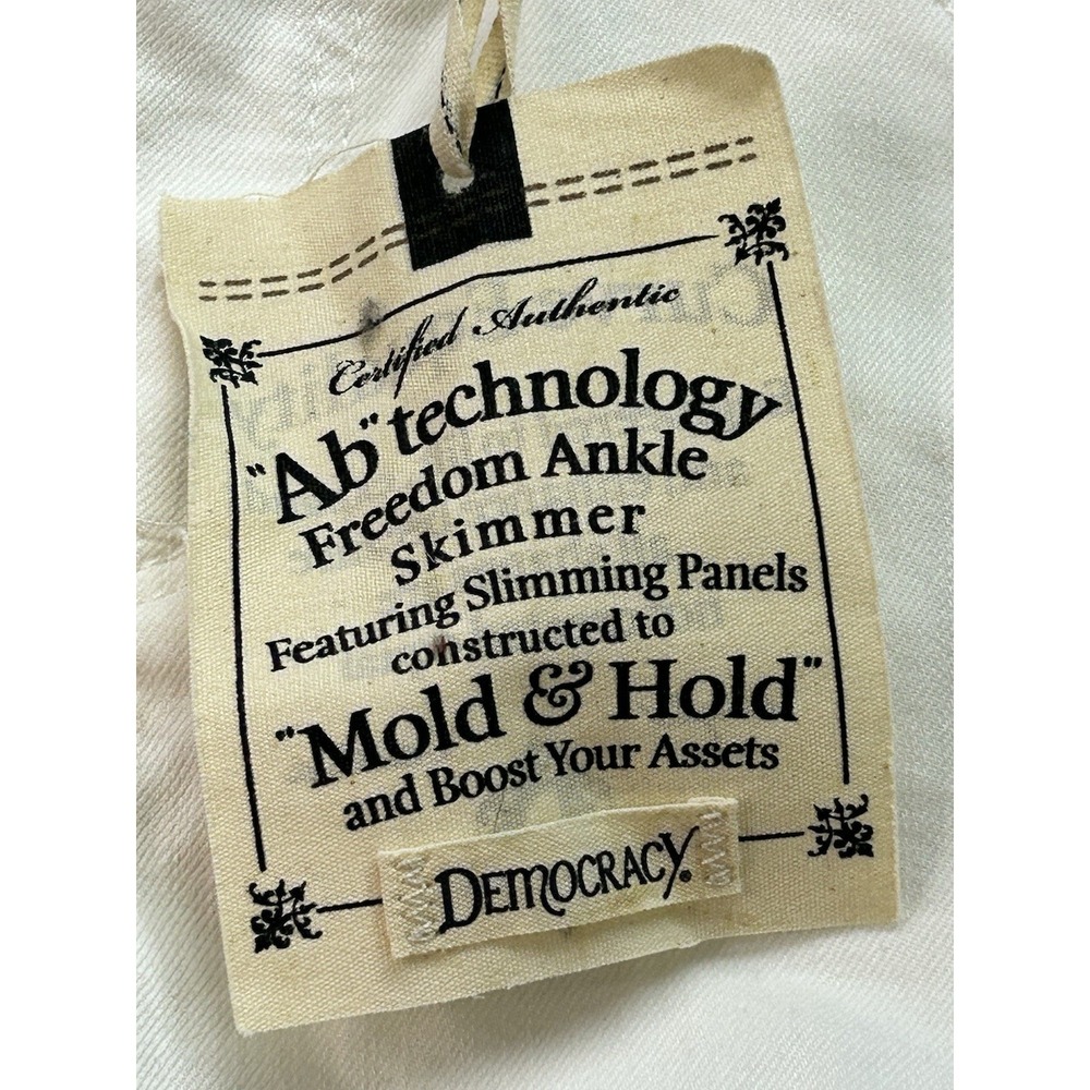 Democracy "Ab"technology NWT White Freedom Ankle Skimmer "Mold & Hold" Size 10 - Picture 3 of 14